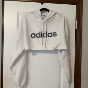 Vintage Cropped Adidas Hoodie